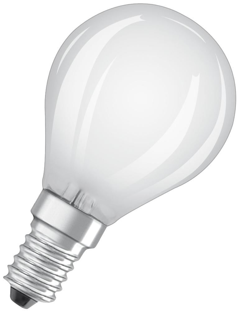 4W LED Frosted GLS Bulb, E14, 2700K, 470lm - 4058075590335