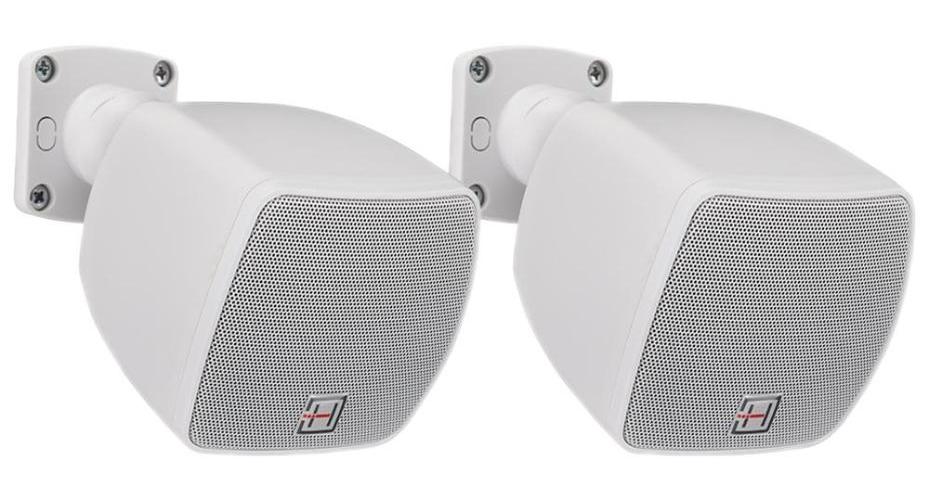 6W Wall Speakers 100V, 2.5" White (Pair) - DEKO-25TWH