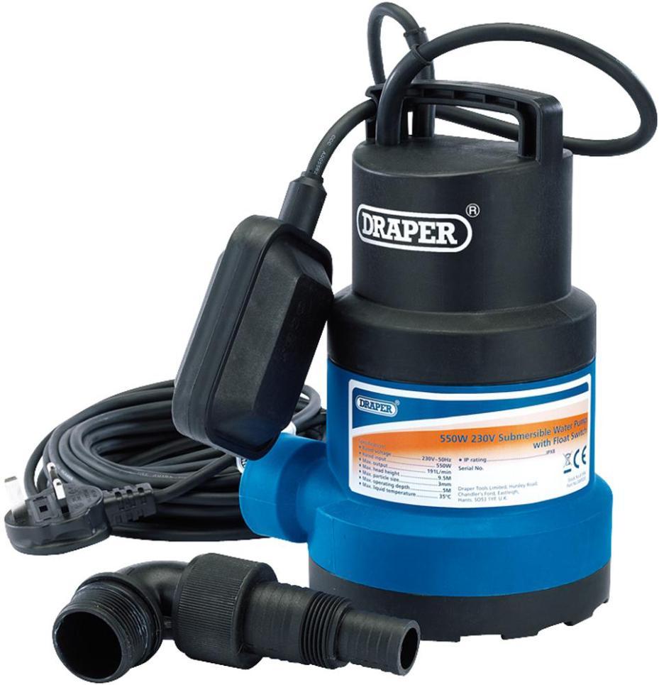 550W Submersible Water Pump with Float Switch 230V - 61584