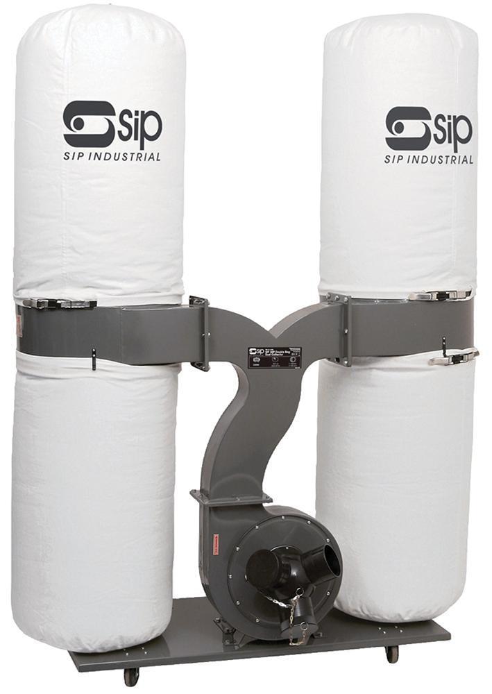153L 2230W 3hp 4 Bag Dust Collector 230V - 1956