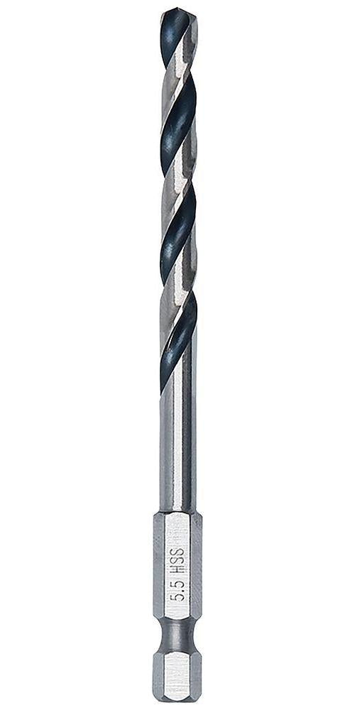 5.5mm x 98mm HSS Twist PointTeQ Drill Bit with Hex Shank - 2608577527