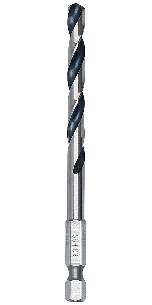 6mm x 98mm HSS Twist PointTeQ Drill Bit with Hex Shank - 2608577528