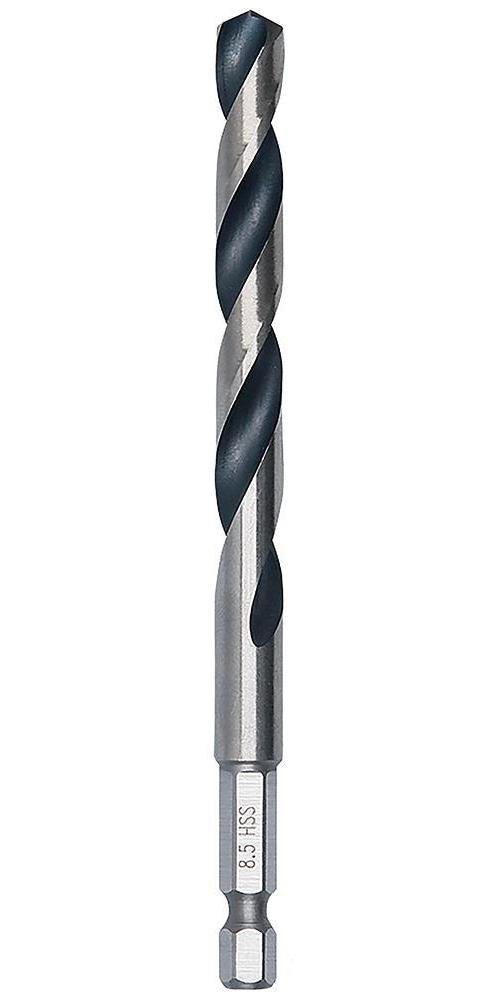 8.5mm x 117mm HSS Twist PointTeQ Drill Bit with Hex Shank - 2608577534