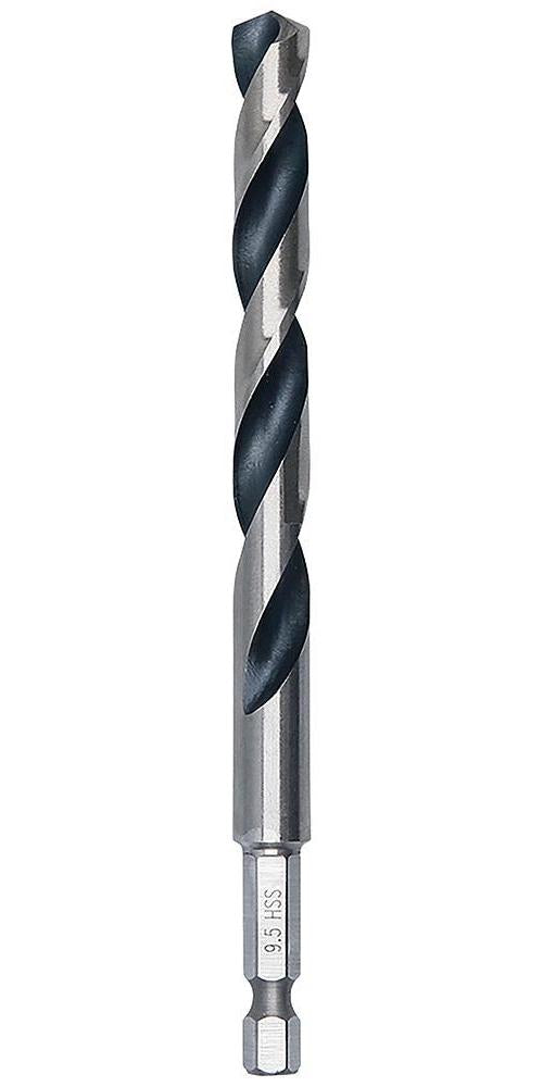 9.5mm x 125mm HSS Twist PointTeQ Drill Bit with Hex Shank - 2608577536