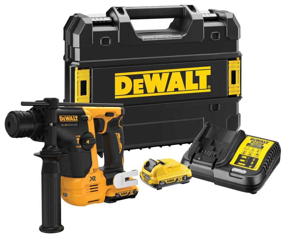 12V XR 2x 3Ah Li-Ion Brushless Cordless Ultra Compact SDS-Plus Hammer Drill Kit - DCH072L2-GB