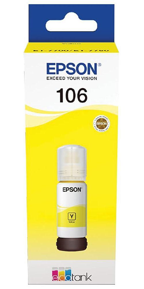 106 EcoTank Ink Refill Bottle, Yellow - C13T00R440