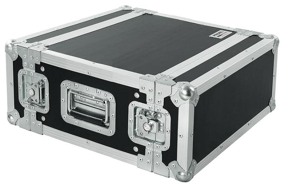 4U 19" Rack Flight Case, 25cm Depth - CR154BLKM