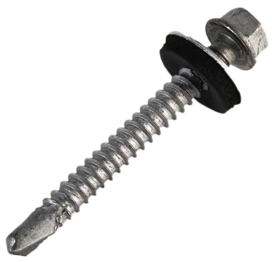 6.6mm x 32mm Sheet to Timber Roofing Screws & Washers, 100 Pack - TFHW16GP6332