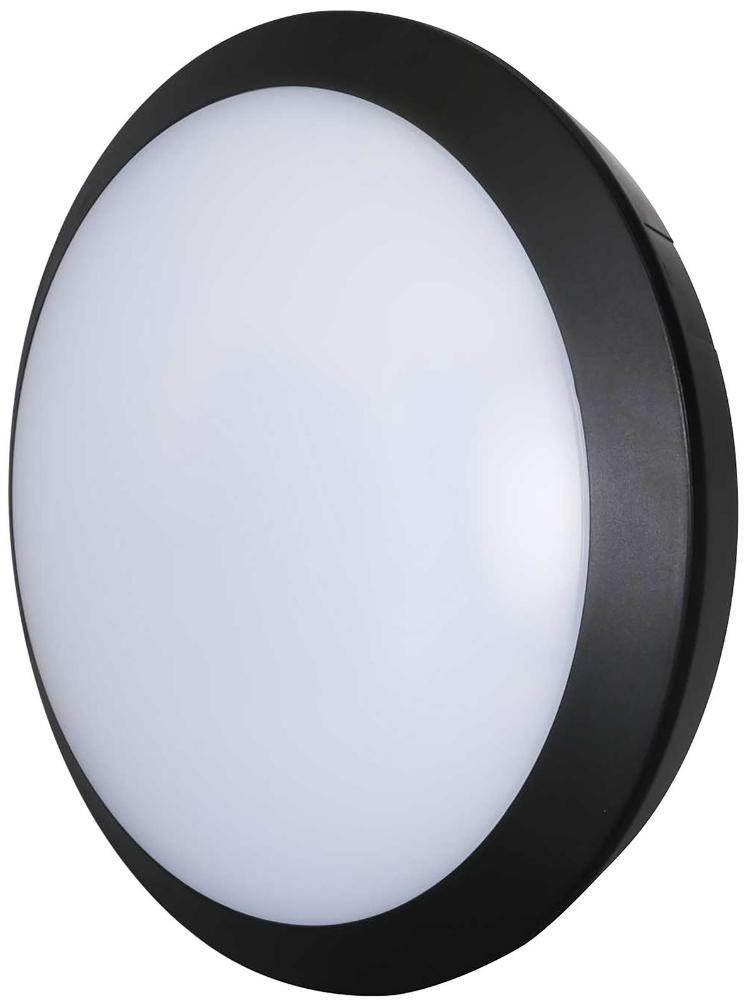 15W LED Round Ceiling Light, Black, 4000K - EN-BH15/40 BLK
