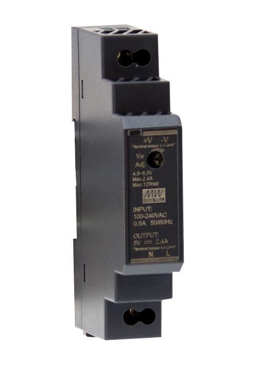 48V, 320mA, 15.4W, AC/DC DIN Rail Power Supply - HDR-15-48