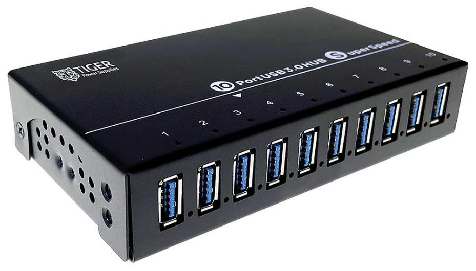 10 Port USB 3.0 Industrial Charge & Sync Hub, 10x 1A - TGR-10P-USB