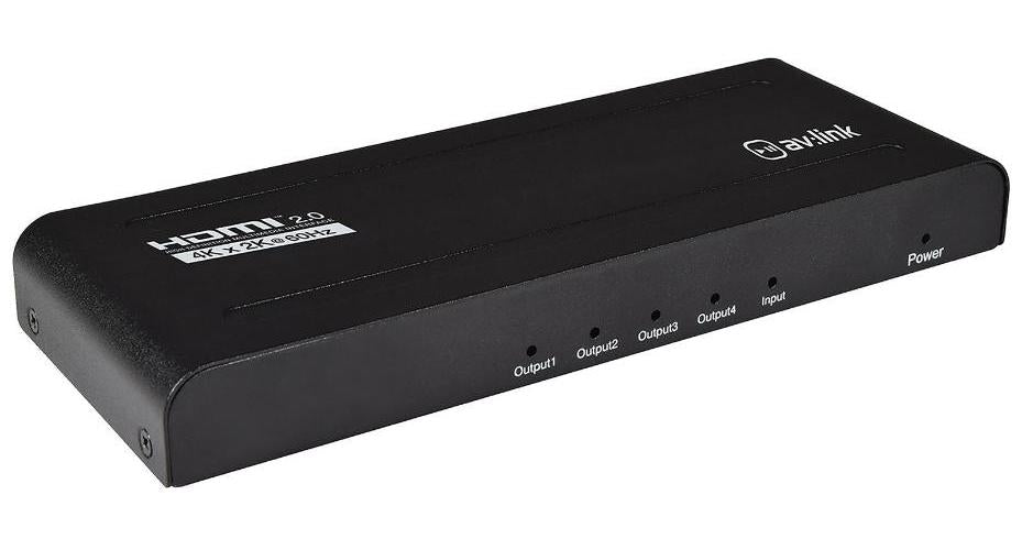 4 Way 4K UHD 60Hz HDMI 2.0 Splitter, HDCP 2.2 - HDS14V2.0