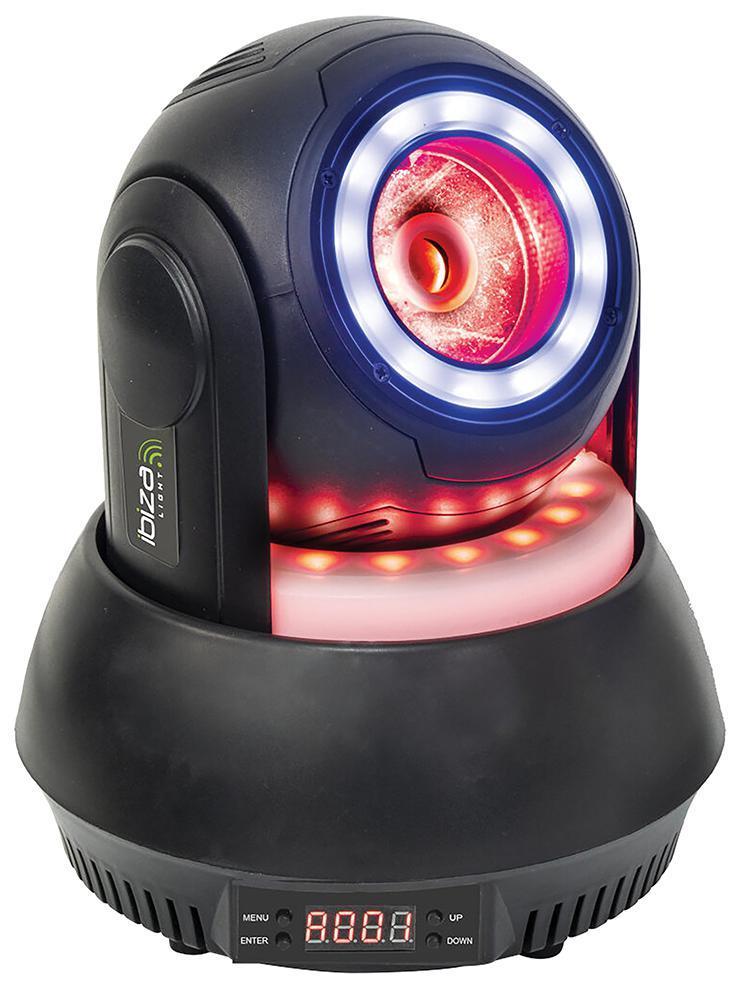 46W LED Mini Moving Head Beam RGBW, Black - STAR-BEAM-BL
