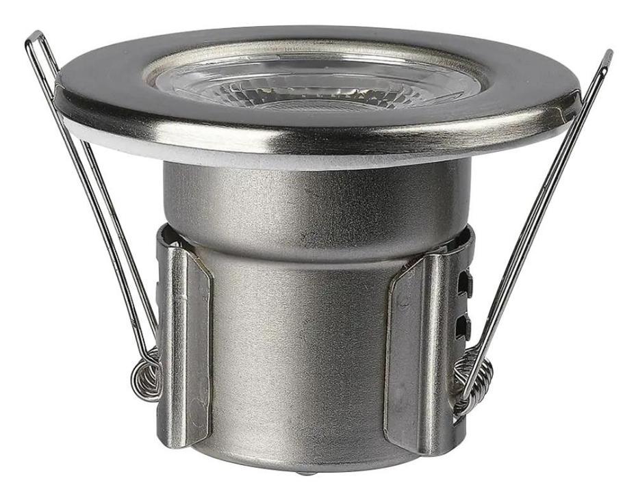 5W LED Fire Rated Spotlight Fitting, 6400K, Nickel - VT-885-N 8179