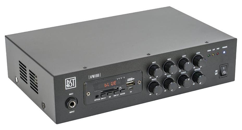 60W PA Mixer Amplifier with USB, SD, Bluetooth & FM - APM1060