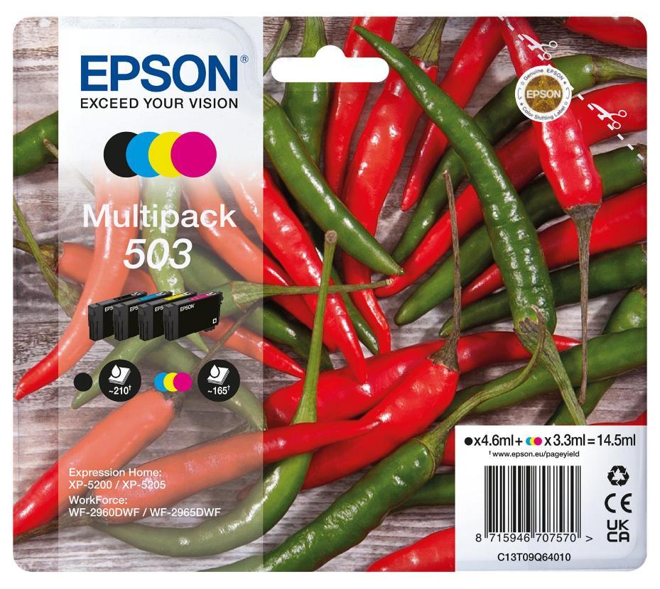 503 Original Ink Cartridge, 4 Colour Multipack - C13T09Q64010