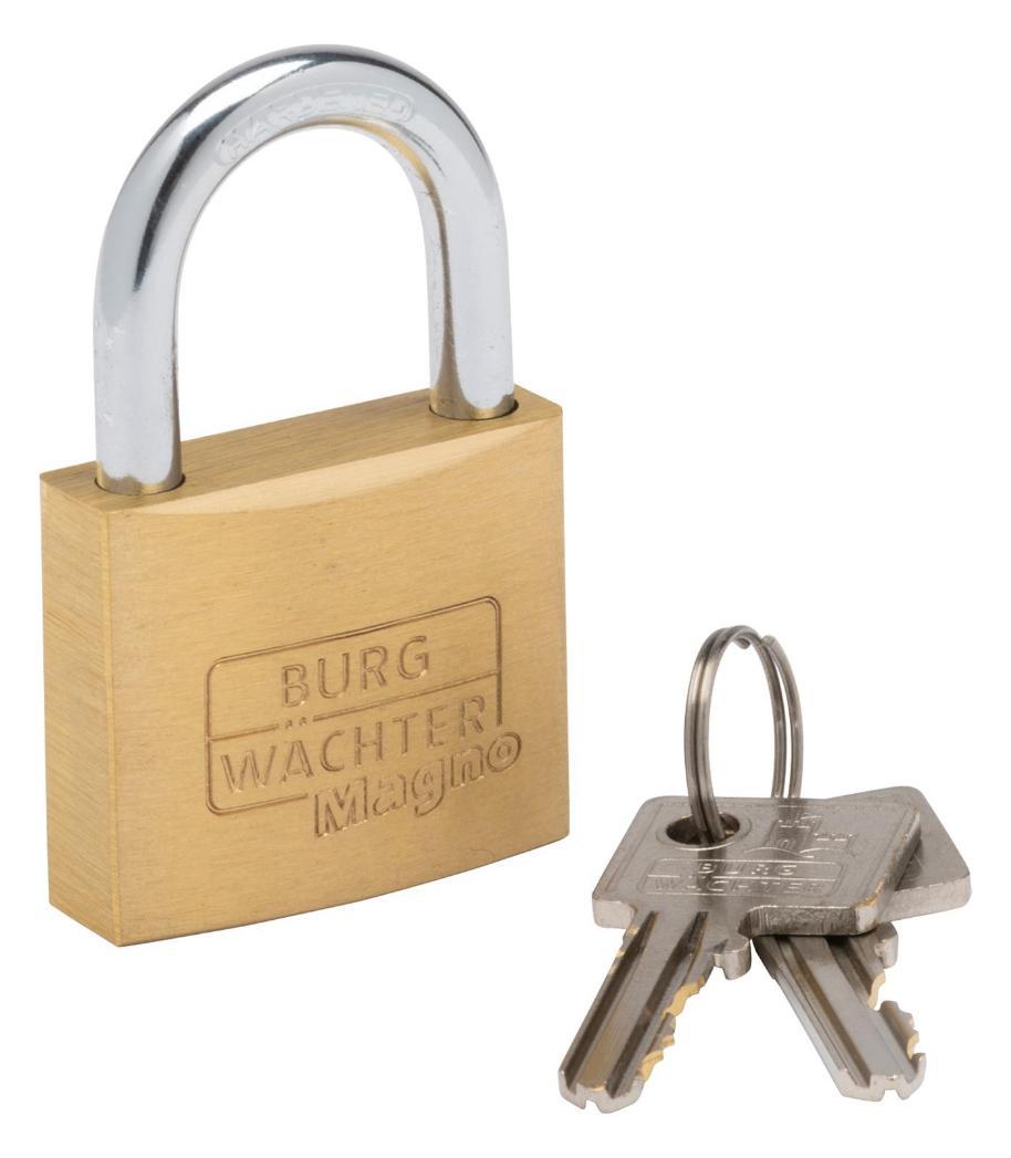 60mm Solid Brass Double Bolted Steel Shackle Padlock - 400 E 60MM SB