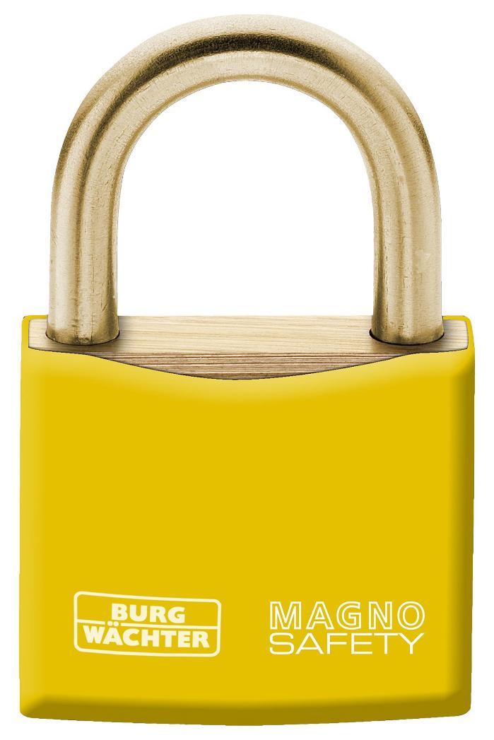 40mm, Anti-Spark Solid Brass Padlock, Yellow - 413 40 YELLOW