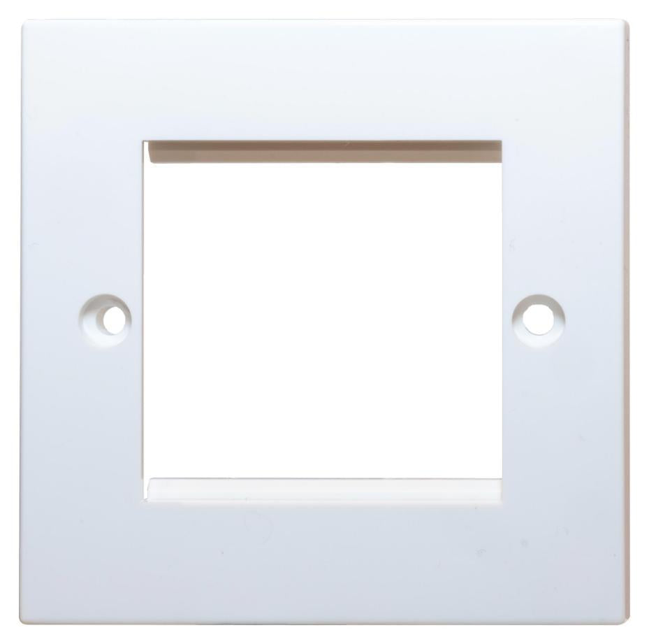 1 Gang Euro Style Faceplate for 2 Modules, White - KPJ2JEWH