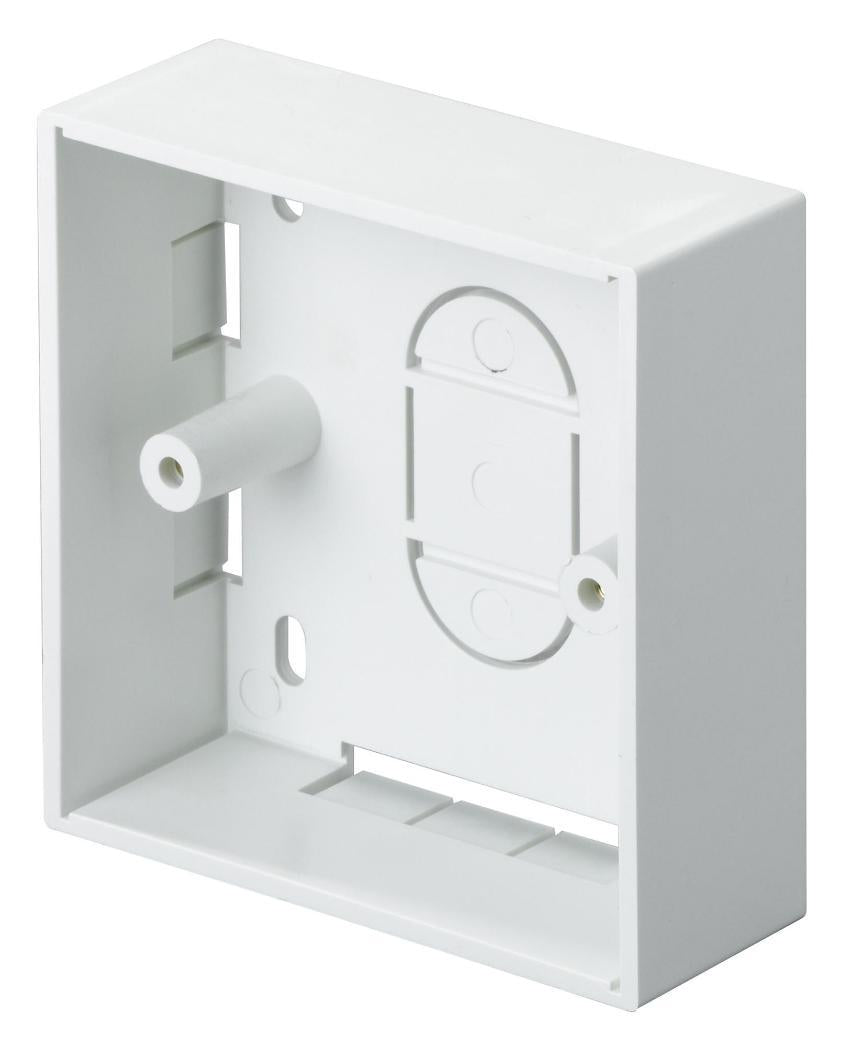1 Gang 32mm Surface Back Box, White 10 Pack - 3L32#10