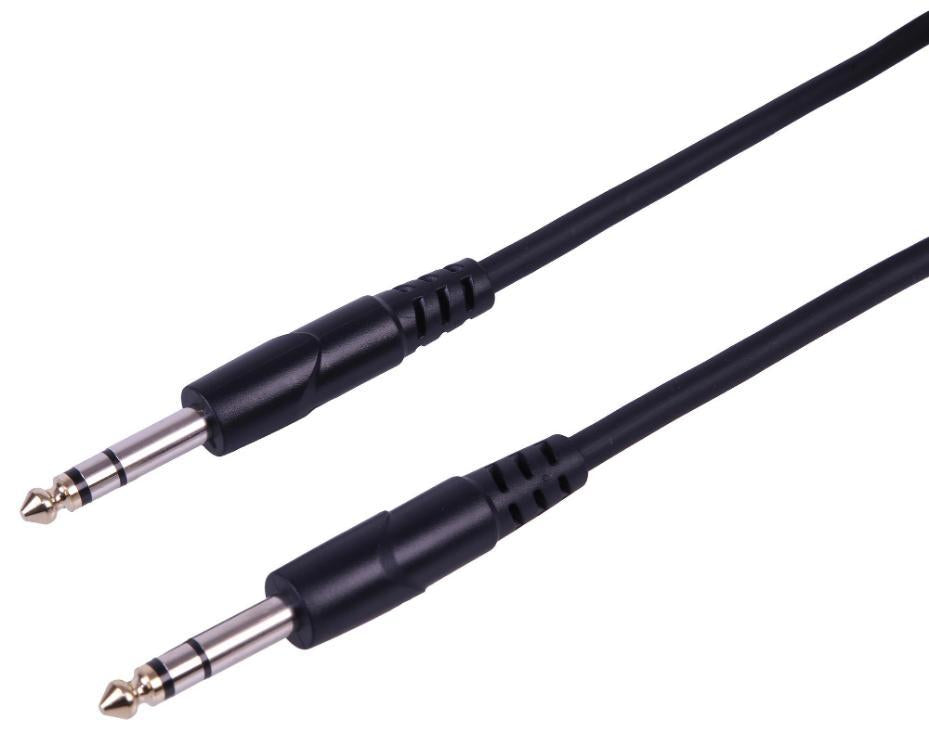 6.35mm 1/4" Stereo Male Jack Lead, 5m - PLS00722