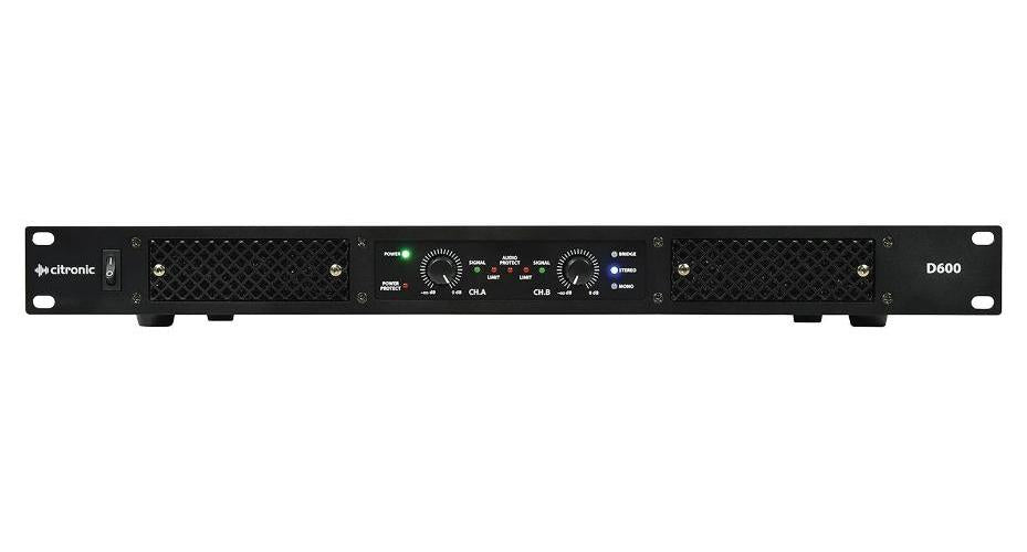 2x300W Class D Switchable Stereo Amplifier - D600