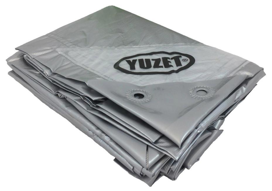 1.8m x 2.4m Heavy Duty Reinforced Tarpaulin, Silver - 8321