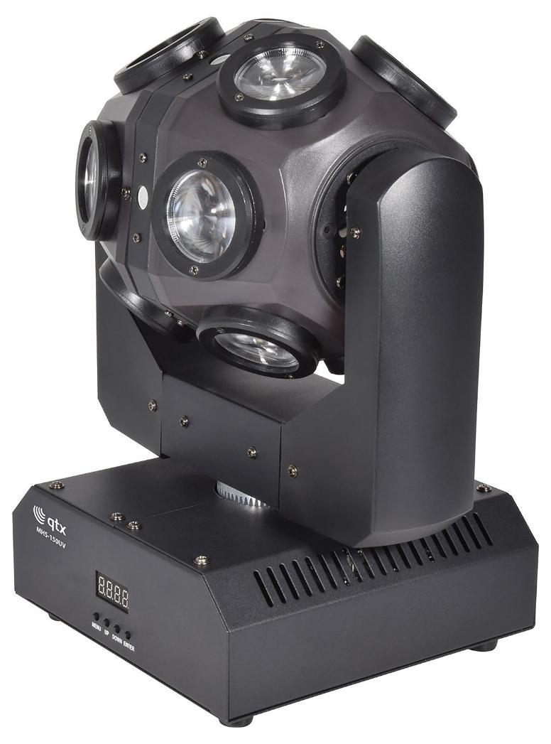 6-11CH DMX 360° Orbital Moving Head LED Projector, 150W - MHS-150UV