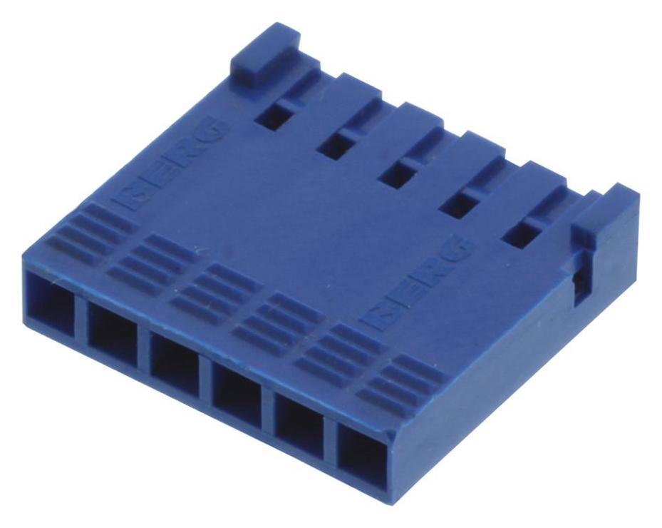 6 Way Dubox Crimp to Wire Receptacle Housing, 2.54mm Pitch - 65240-006LF