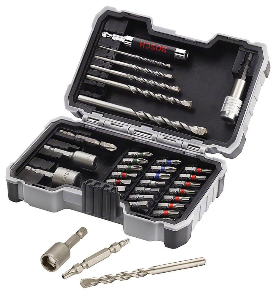 Extra Hard Concrete Drill & Screwdriver Bit Set, 35 Piece - 2607017326
