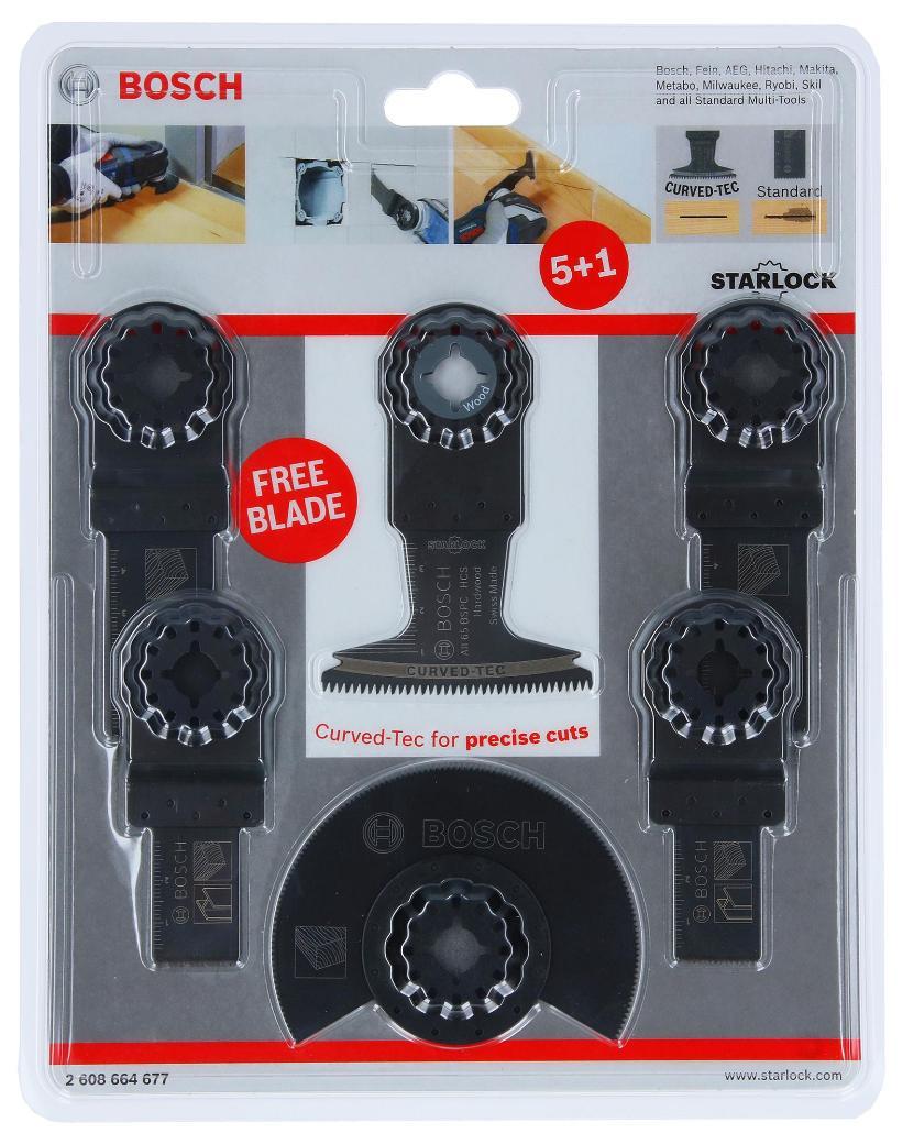 Starlock Oscillating Multi-Tool Wood & Metal Blade Set, 6 Piece - 2608664677