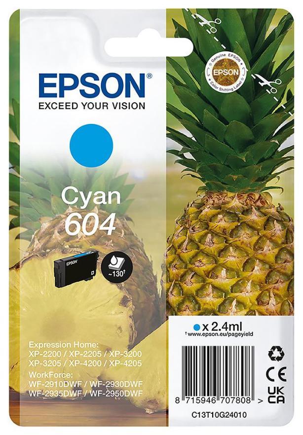 604 Original Ink Cartridge, Cyan - C13T10G24010