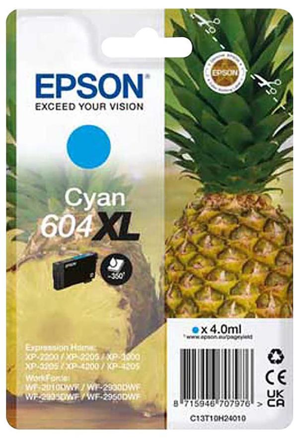 604XL High Capacity Original Ink Cartridge, Cyan - C13T10H24010