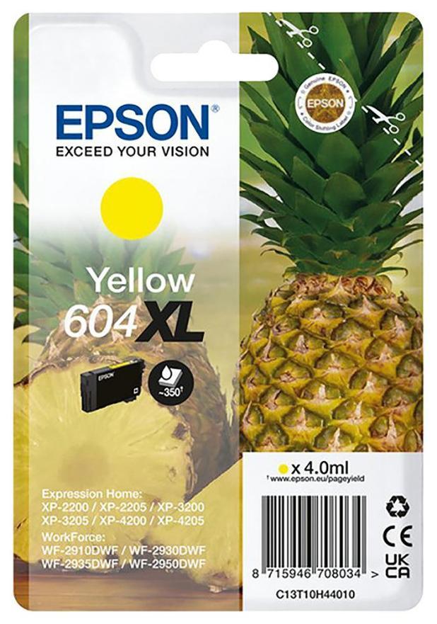 604XL High Capacity Original Ink Cartridge, Yellow - C13T10H44010