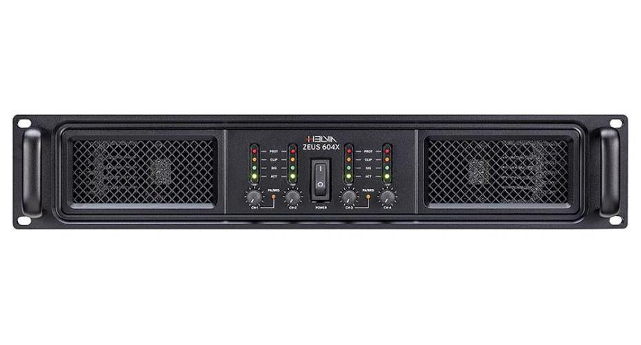 4CH Class H Consolidation Tech Power Amplifiers, 600W - ZEUS 604X