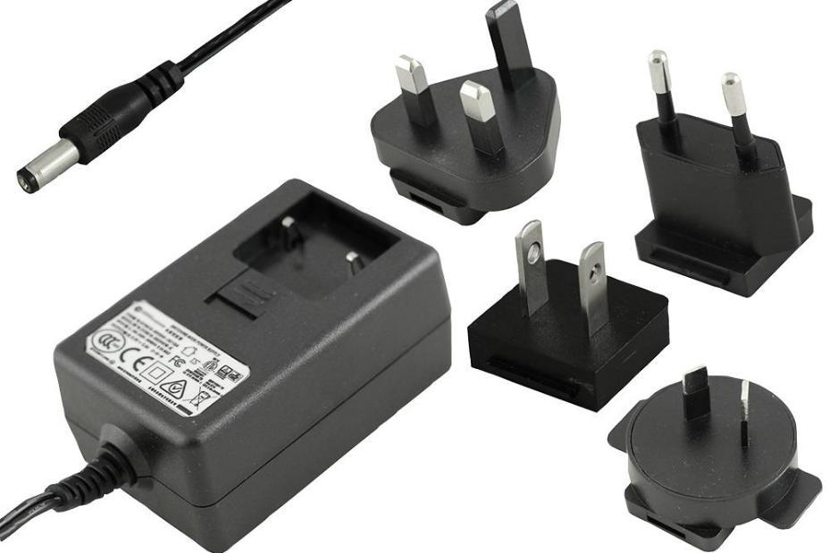 Interchangeable Power Supply, 9V DC, 2.5A, 22.5W, 2.1mm Plug - 15DYS624-090250W-K 