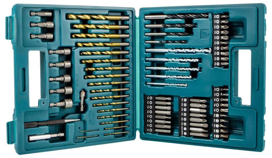 Drill & Screwdriver Bit Set, 75 Piece - B-49373