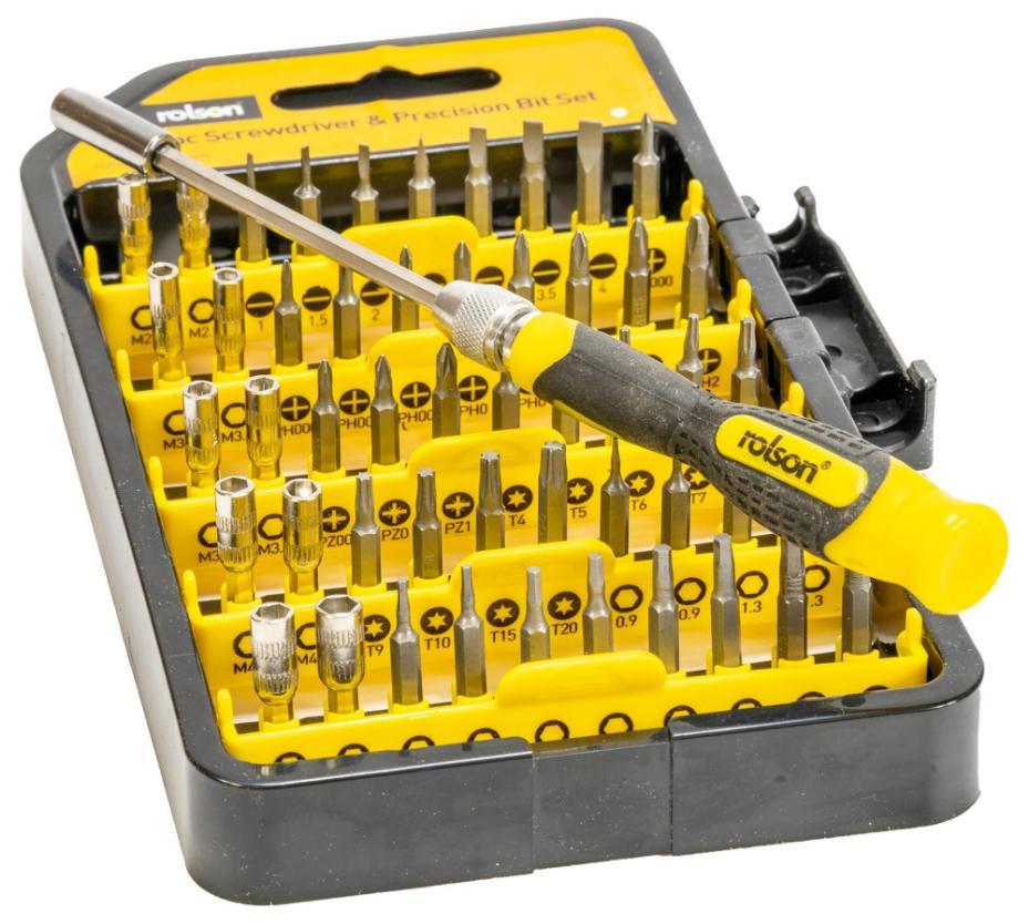 Screwdriver & Precision Bit Set, 51 Piece - 28288