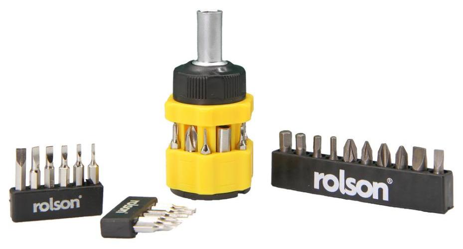 Stubby Ratchet Screwdriver & Bit Set, 34 Piece - 28399