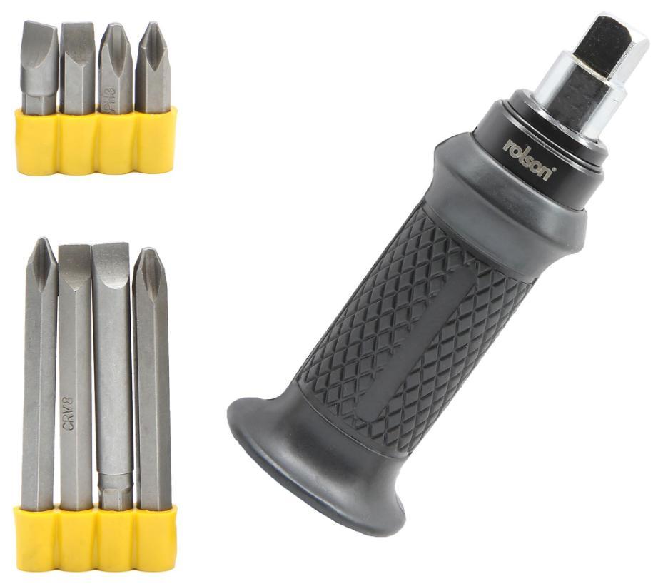 1/2" Drive Impact Driver with 8x Screwdriver Bits - 38815