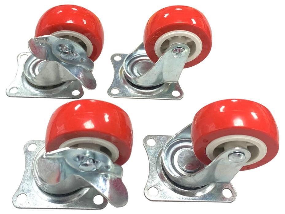 50mm Swivel Castor Wheels, 4 Piece - 61301
