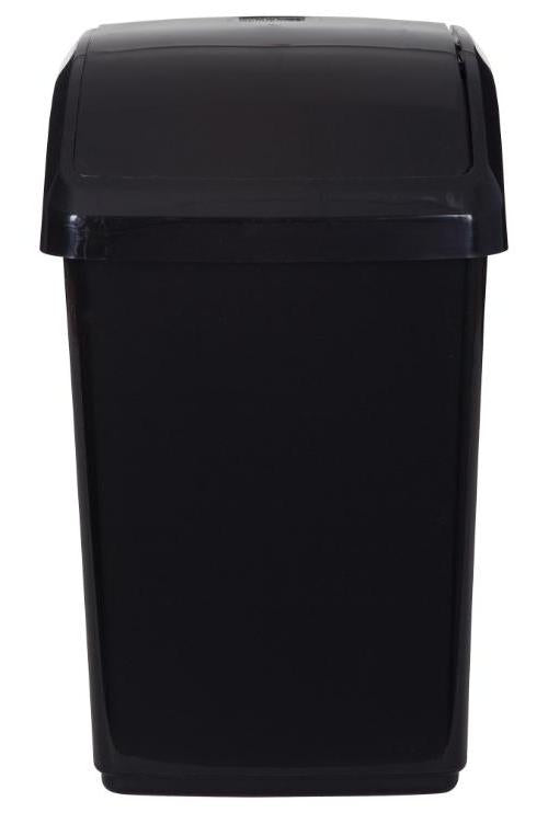 10L Swing Top Bin, Black - H10S46