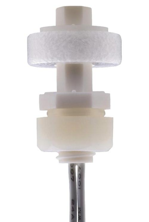 Polypropylene Vertical Float Switch, 130V AC, - PLS-020-B-3