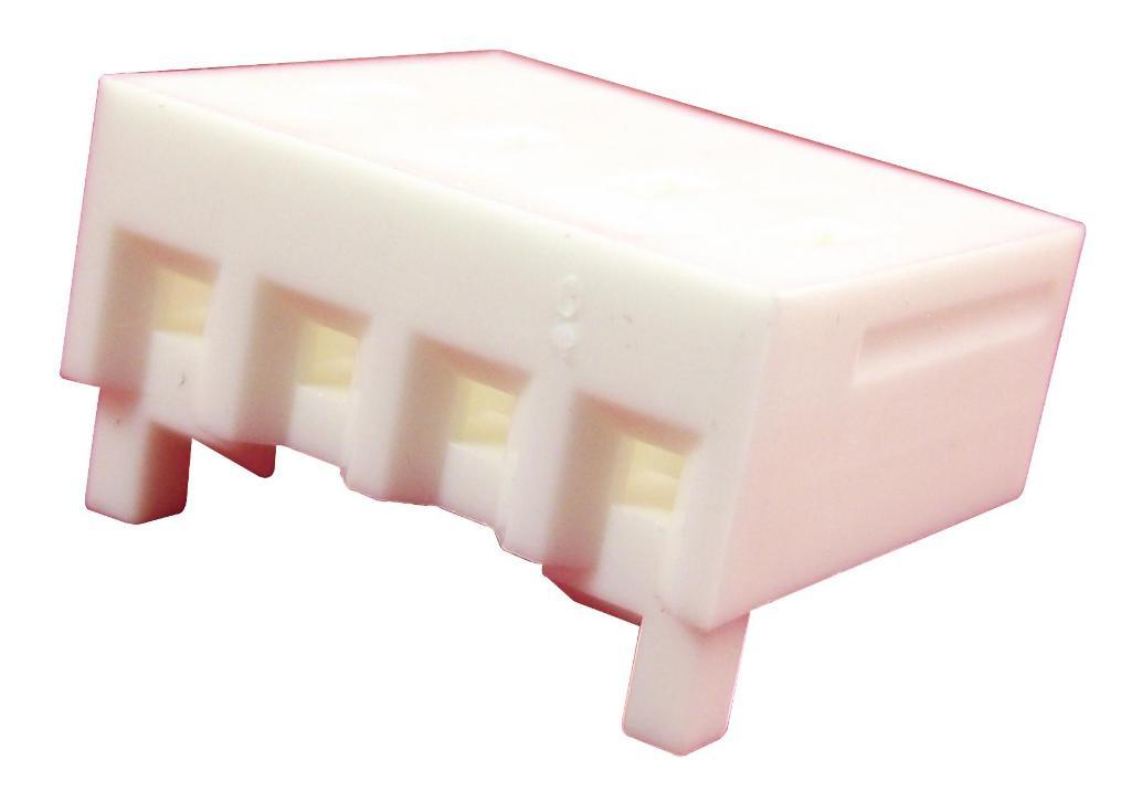 4 Way Crimp Terminal Connector Socket Receptacle House, Friction Ramp, 3.96mm Pitch - 09-50-8043