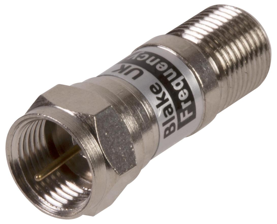 DC Blocked F Type Plug to F Type Socket Terminator - PROCON30