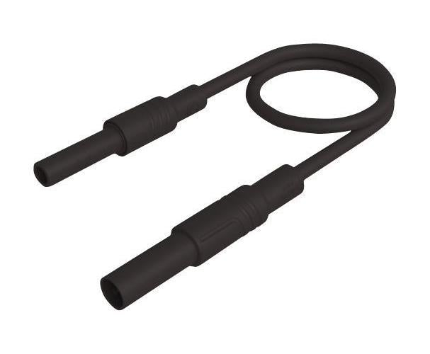 4mm Banana Plug Test Lead, 1kV, 32A, 1m, Black - 934046100