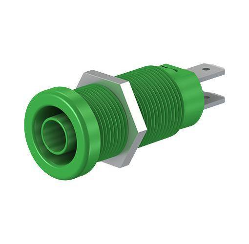 4MM PLUG, SHROUDED, GREEN - 66.9131-25