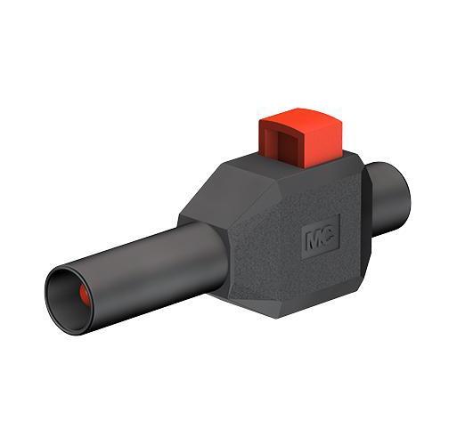 4MM PLUG, SAFETY, CLAMP-ON, BLACK - 22.3007-21