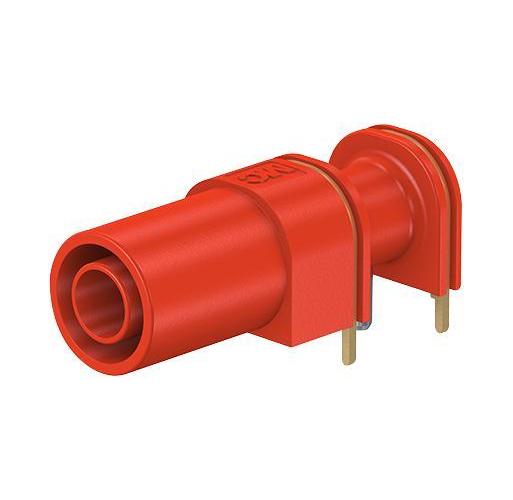4MM SOCKET, R/A, PCB, RED - 66.9040-22