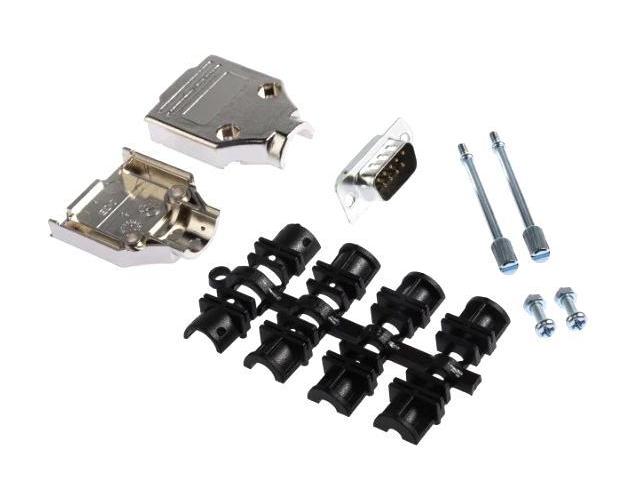 D SUB KIT, 9 PIN , PLUG, DE, SOLDER - MP010161